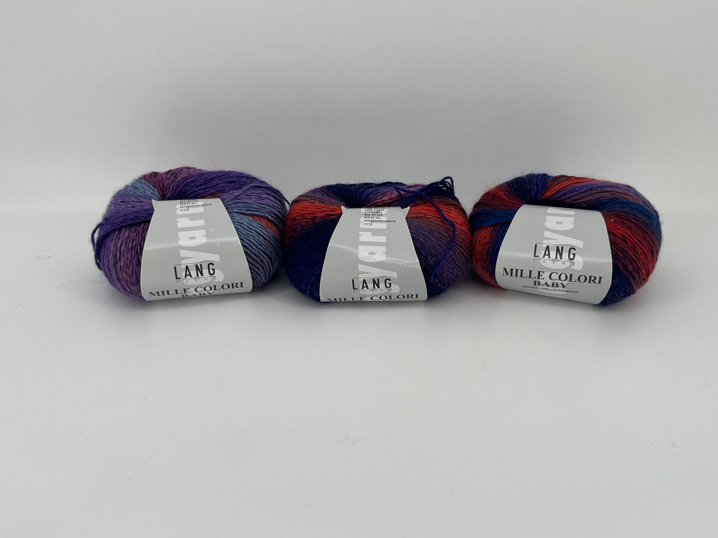 Lang Yarns Mille Colori Baby - Lot of 3