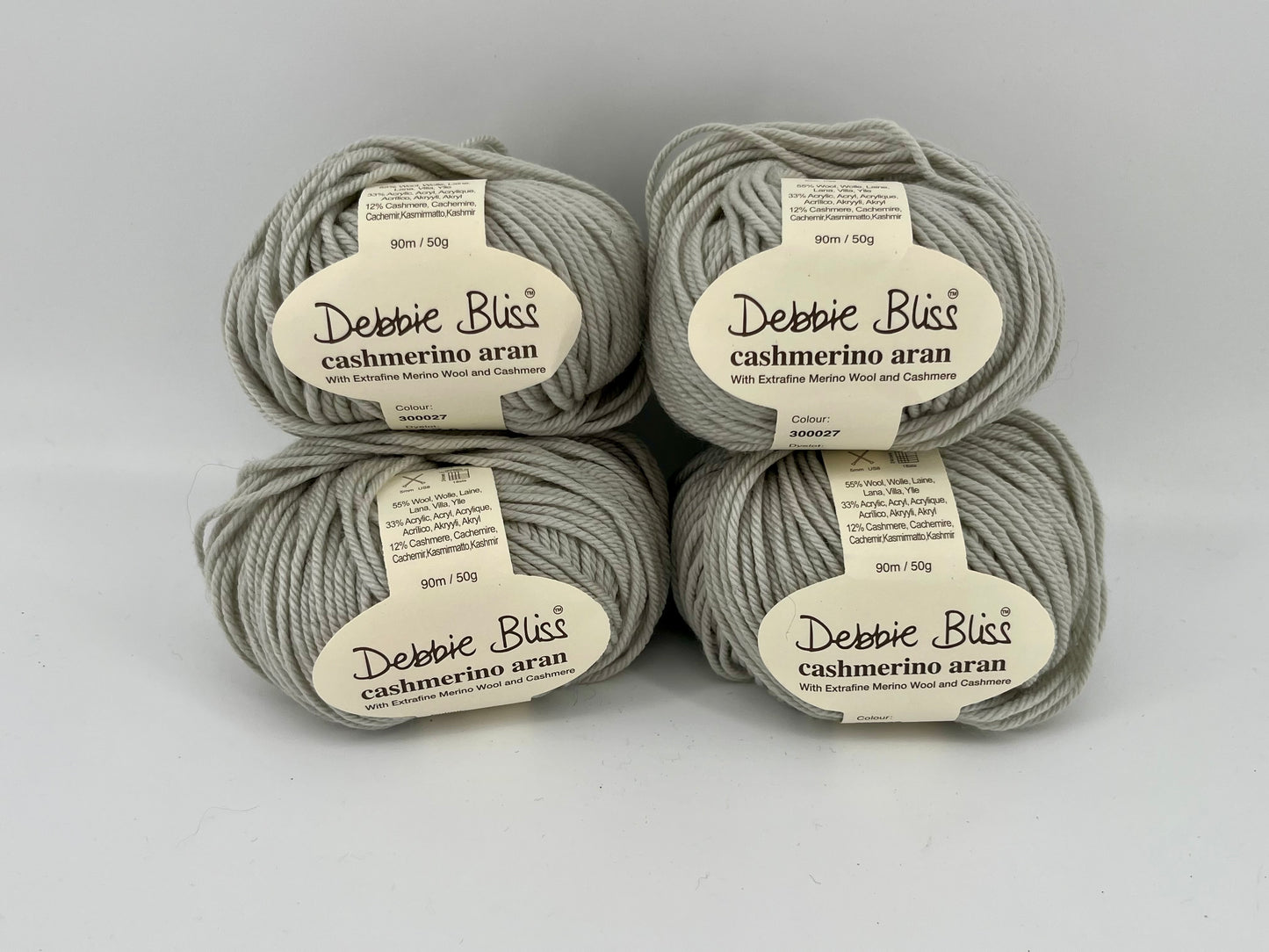 Debbie Bliss Cashmerino Aran - Lot of 4