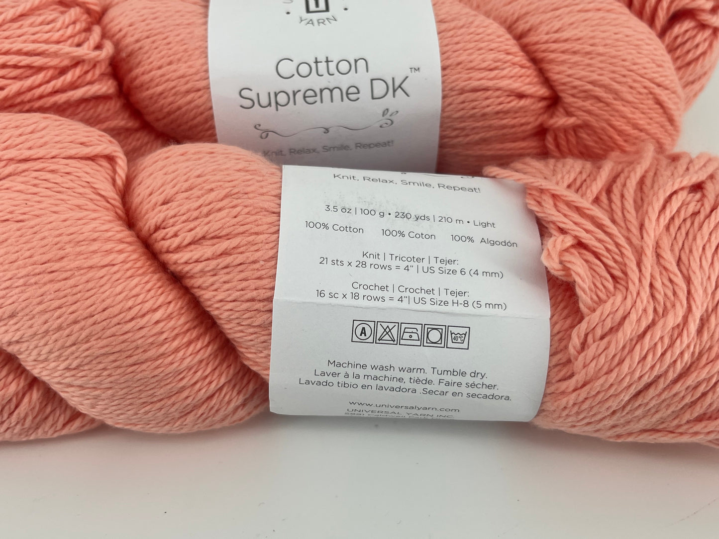 Universal Yarn Cotton Supreme DK - Lot of 4