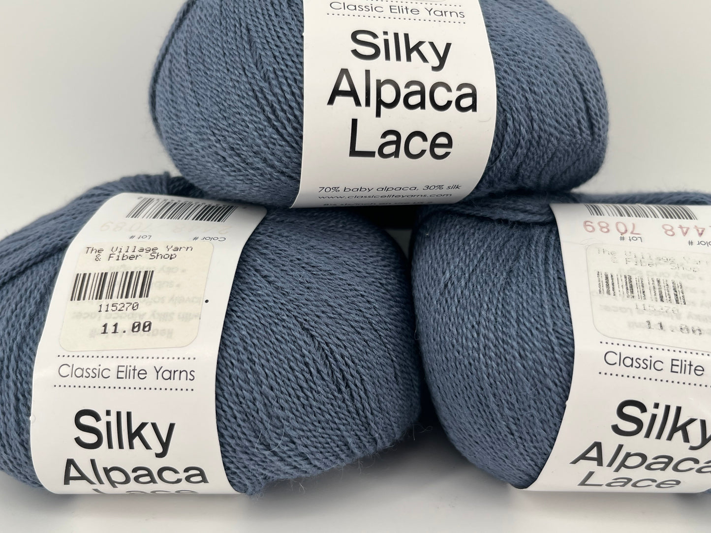 Classic Elite Yarns Silky Alpaca Lace - Lot of 3