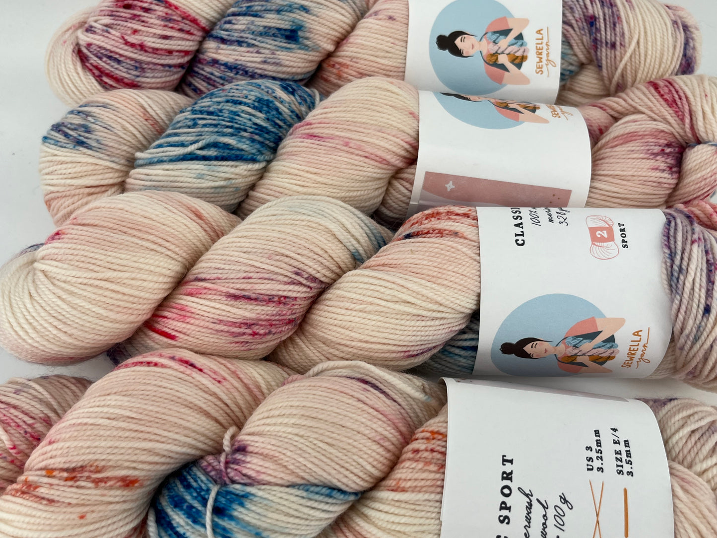 Sewrella Yarn Classic Sport - Lot of 4