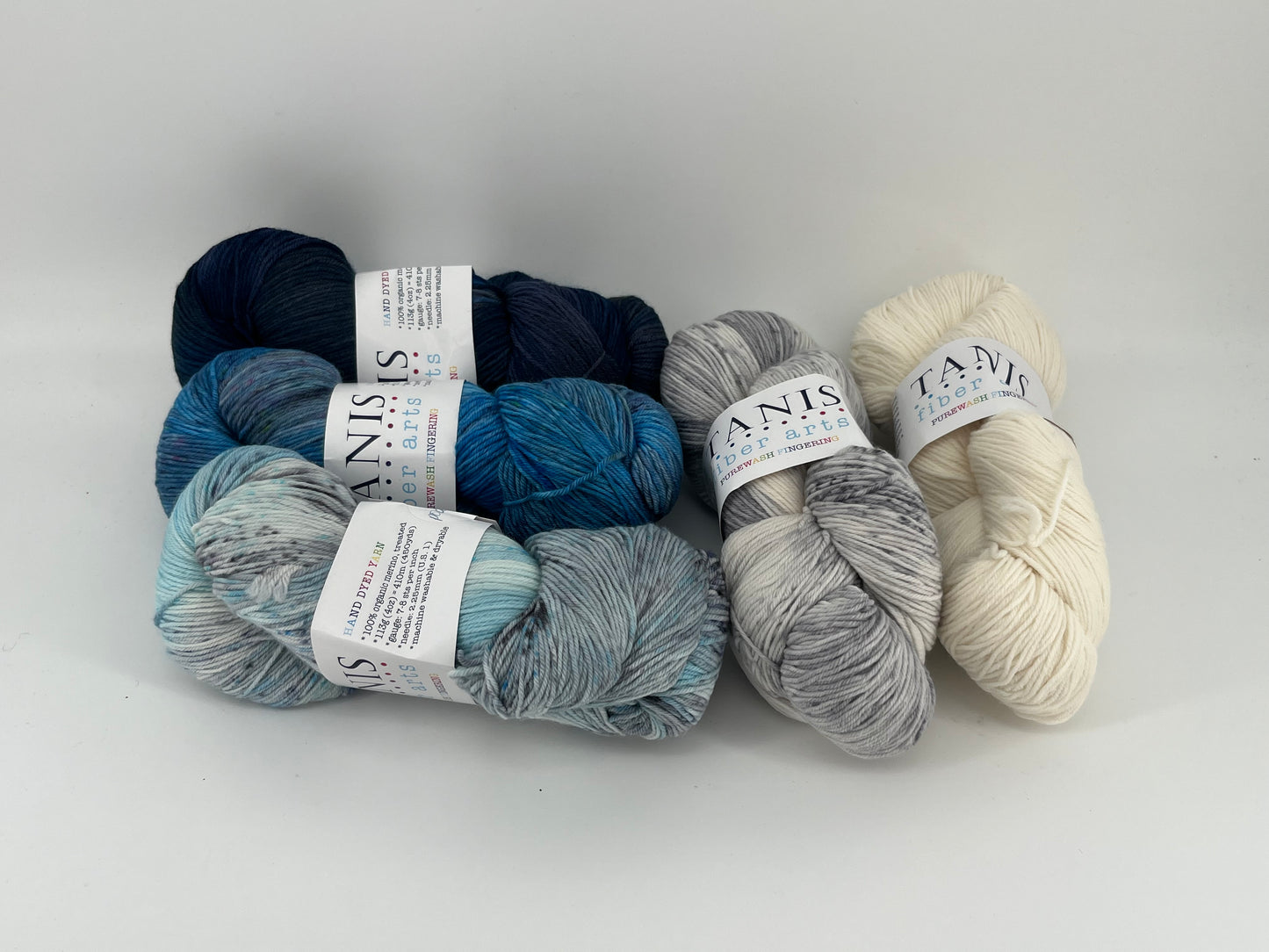 Tanis Fiber Arts PureWash Fingering - Lot of 5