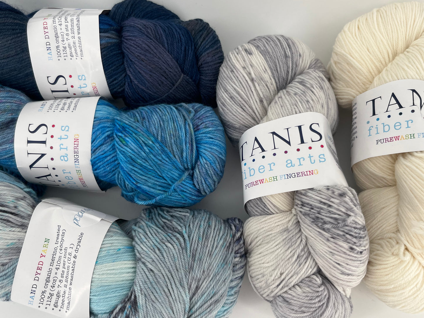 Tanis Fiber Arts PureWash Fingering - Lot of 5