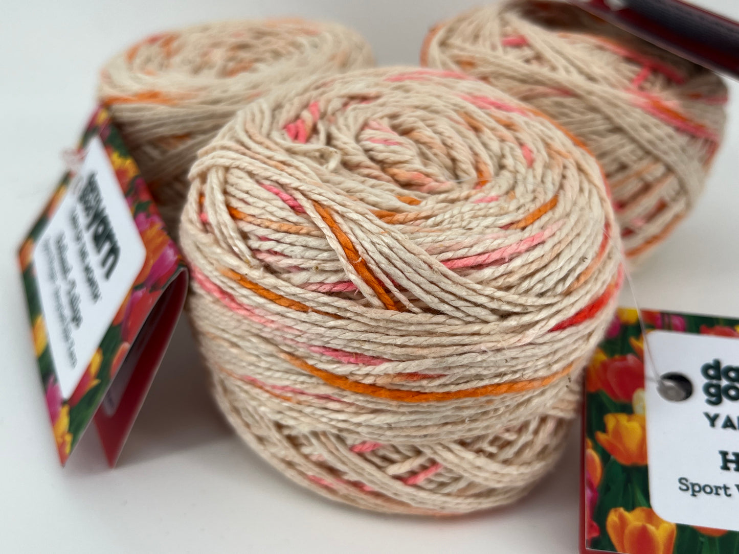 Darn Good Yarn 2-Ply Sport Weight Recycled Silk - Lot of 3 Balls