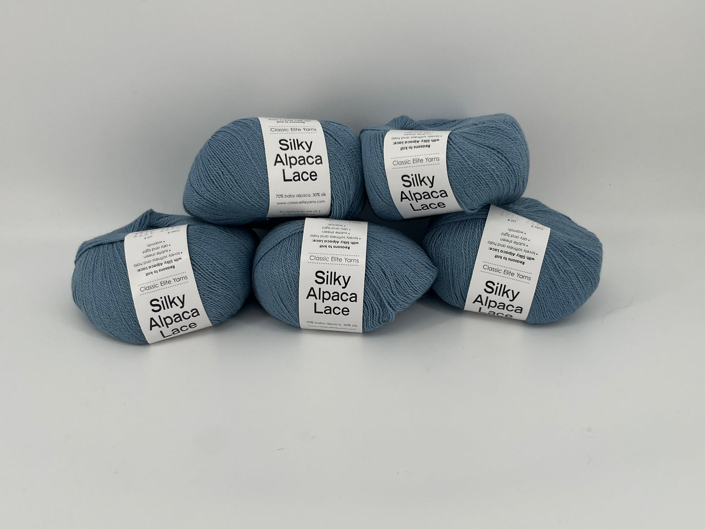 Classic Elite Yarns Silky Alpaca Lace - Lot of 5