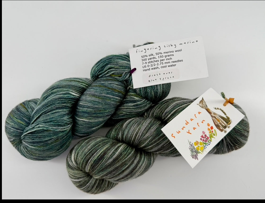 Sundara Yarn Fingering Silky Merino - Lot of 2 Skeins