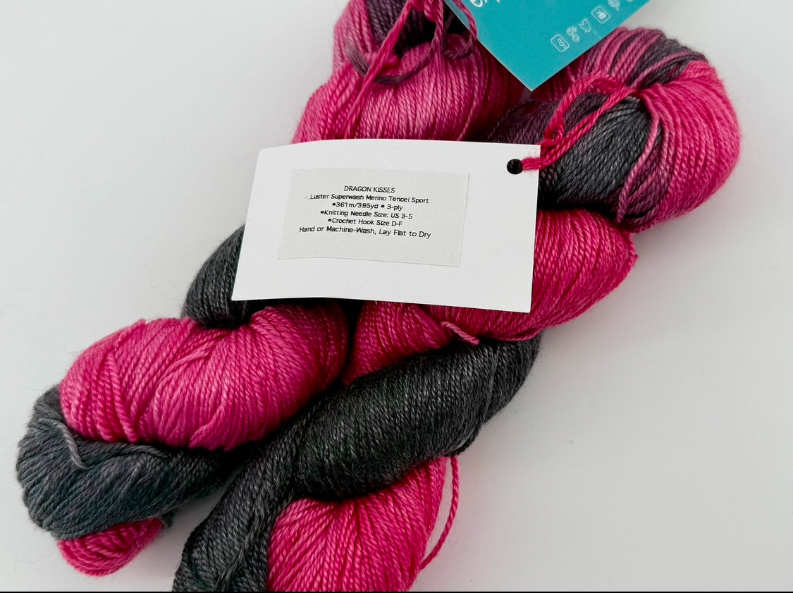 Expression Fiber Arts Luster Superwash Merino Sport - Lot of 2