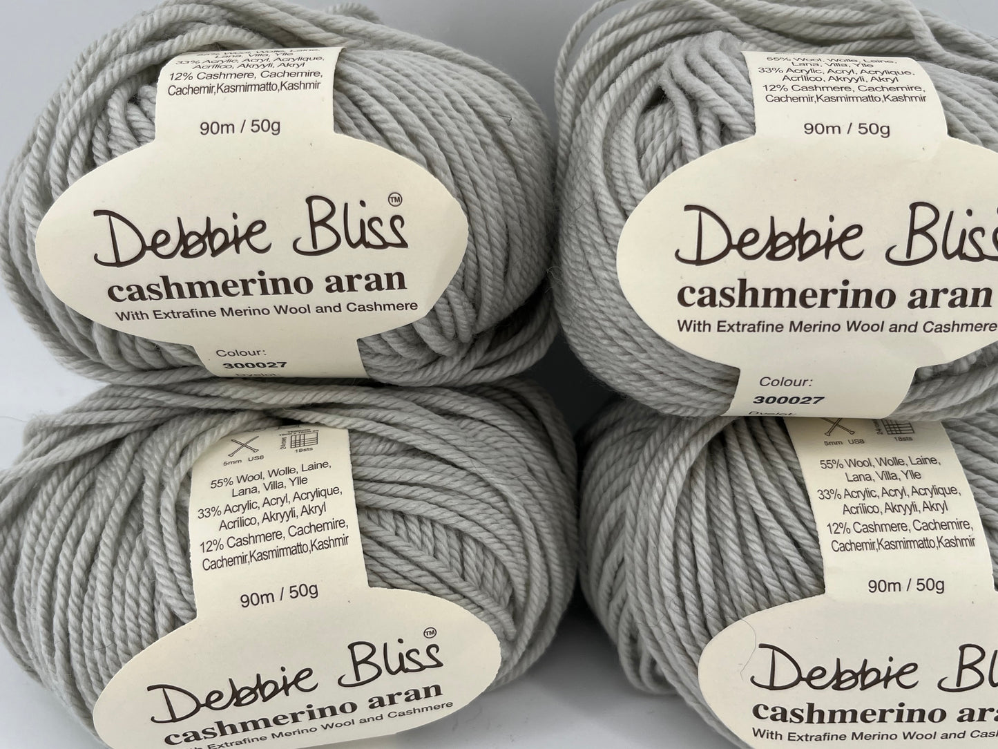Debbie Bliss Cashmerino Aran - Lot of 4