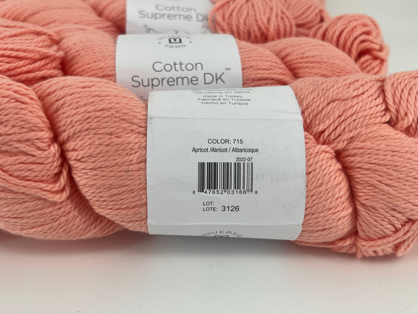 Universal Yarn Cotton Supreme DK - Lot of 4