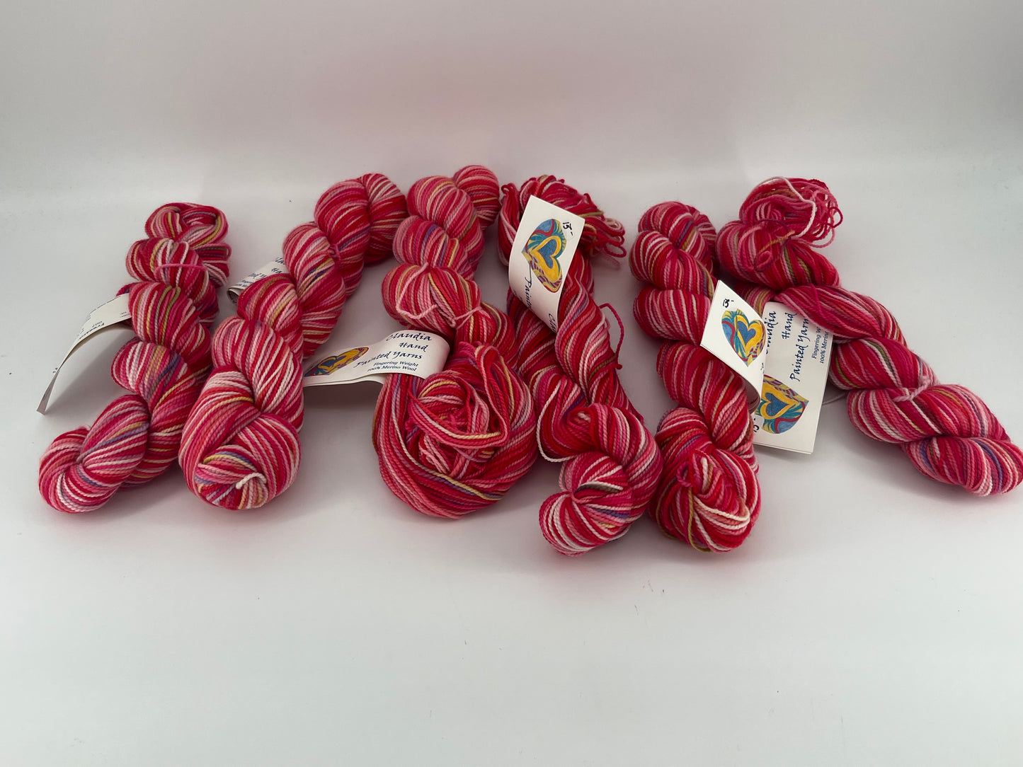 Claudia Hand Painted Yarns Fingering - Lot of 6