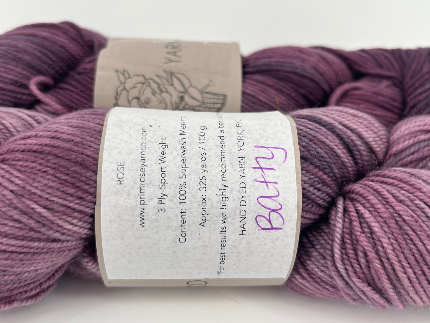 Primrose Yarn Co. Rose Sport - Lot of 2