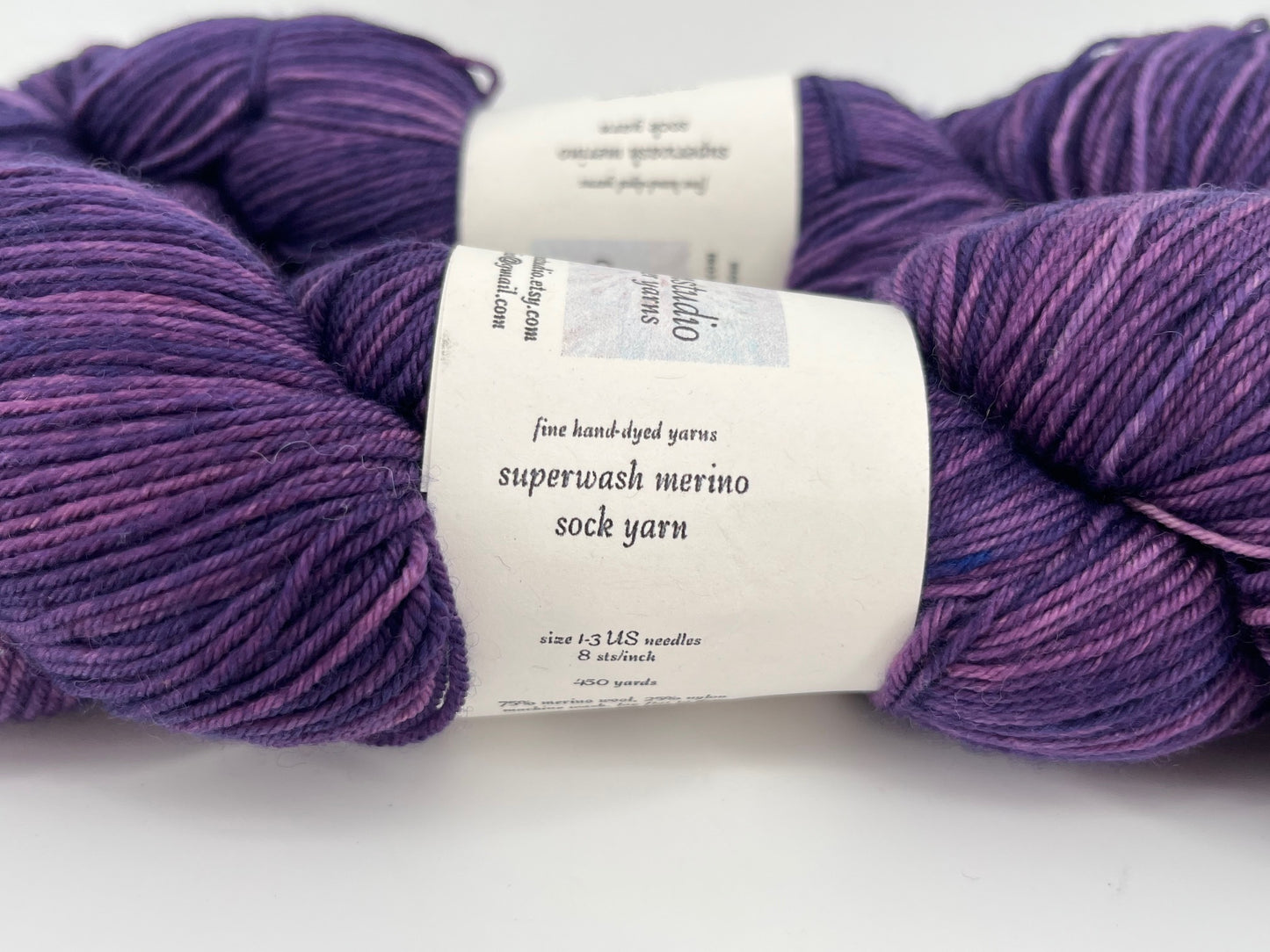 Wullenstudio Superwash Sock Merino Nylon - Lot of 2
