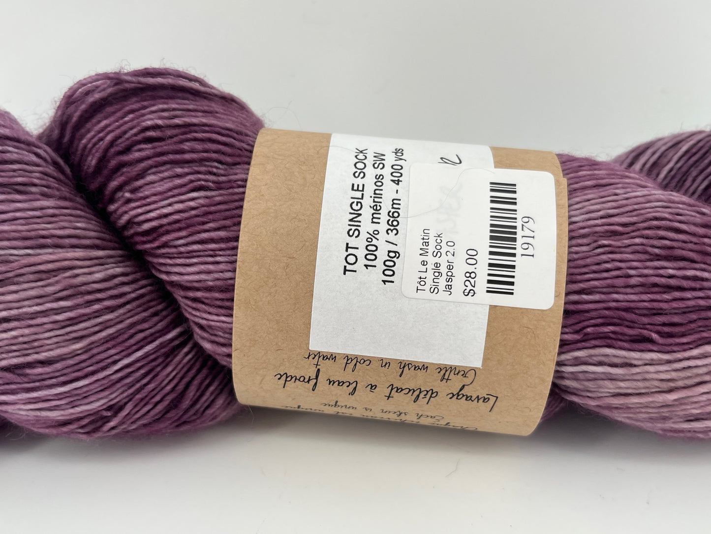 tôt le matin Yarns Tot Single Sock
