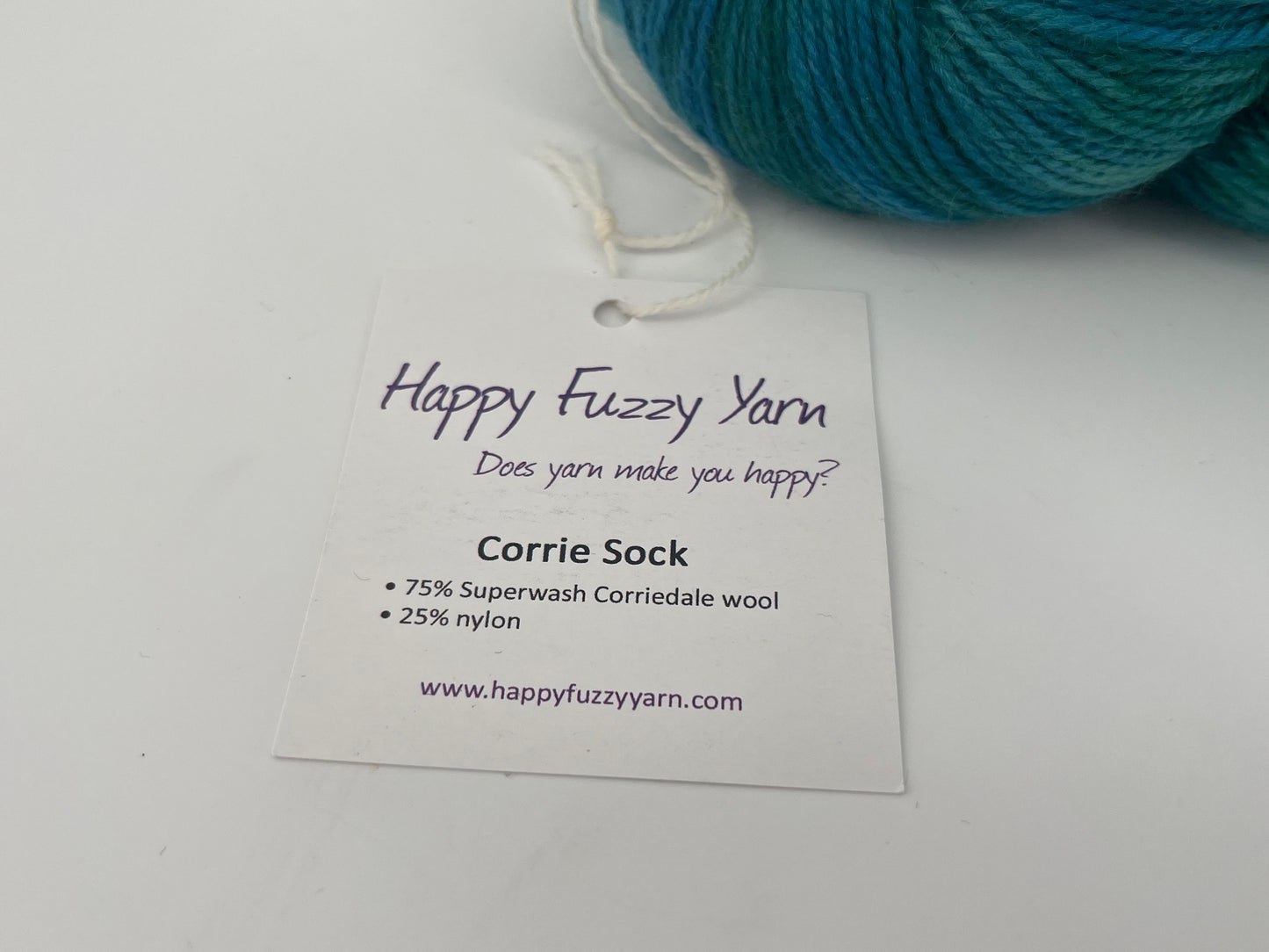 Happy Fuzzy Yarn Corrie Sock