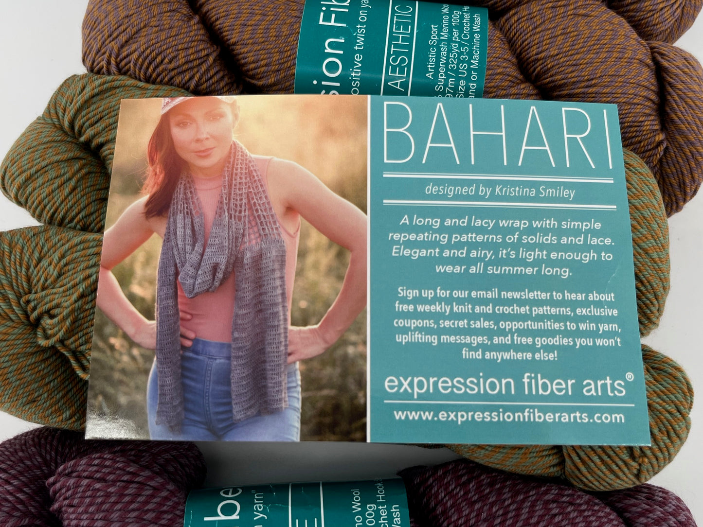 Expression Fiber Arts Artistic Sport Bahari Wrap Crochet Kit