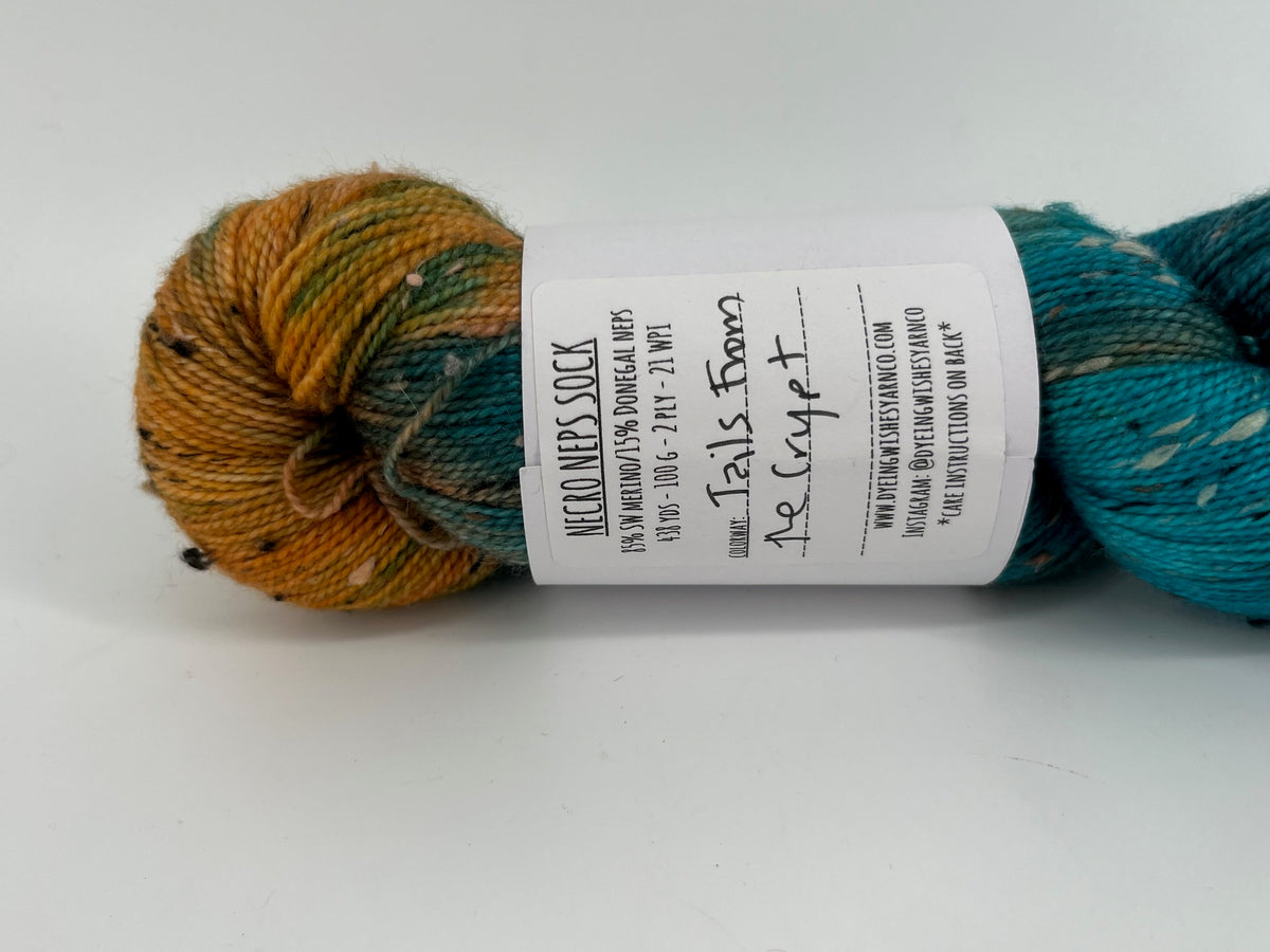 Dyeing Wishes Yarn Co Necro Neps Sock