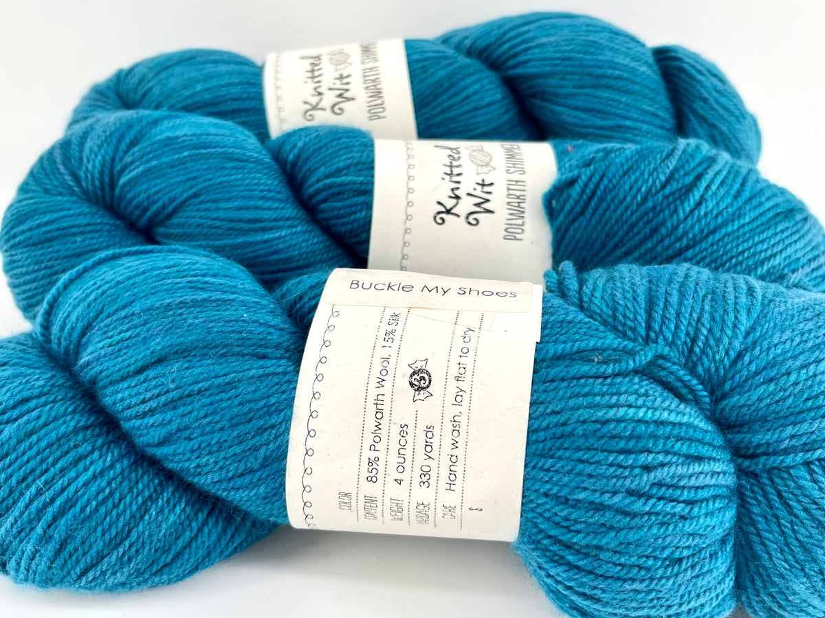 Knitted Wit Polwarth Shimmer DK - Lot of 3
