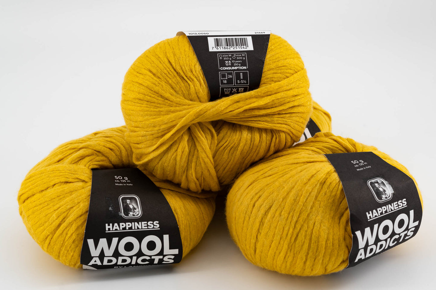 WOOLADDICTS by LANGYARNS HAPPINESS - Lot of 4 Skeins