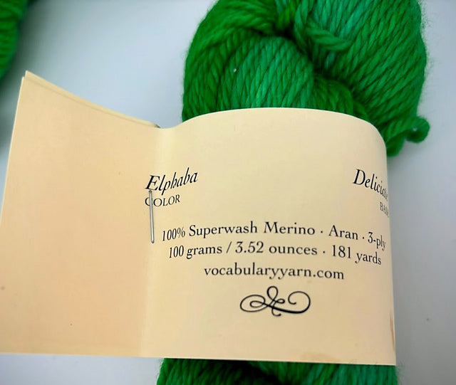 Vocabulary Yarns Deliciate - Lot of 2 Skeins