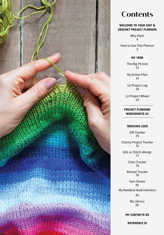 Knit & Crochet Project Planner