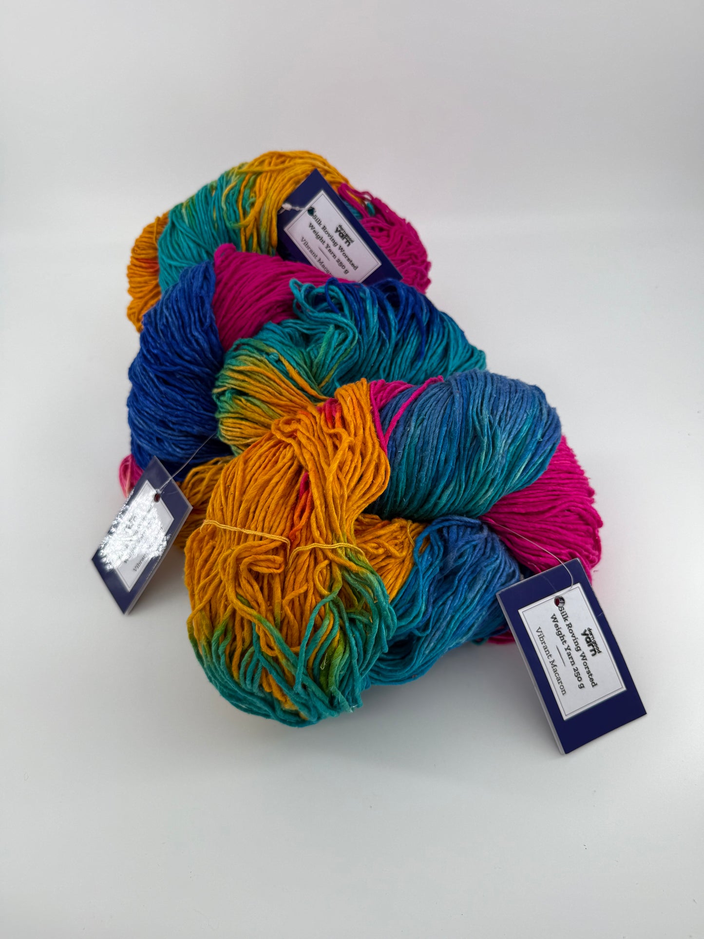 Darn Good Yarn Silk Roving Worsted Weight - Lot of 3 XL Skeins