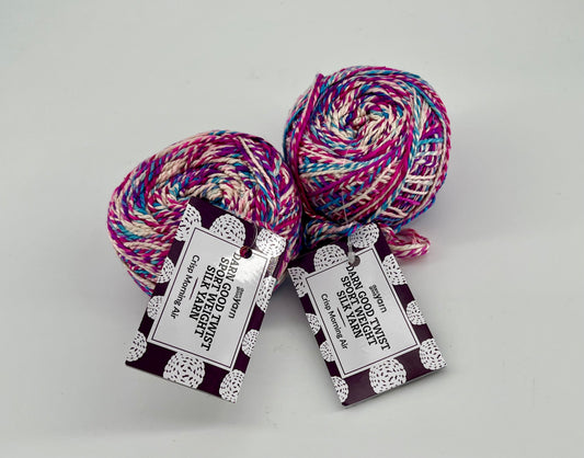 Darn Good Yarn Twist Sport Weight Silk - Lot of 2 Skeins