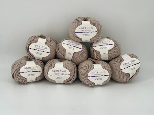 Estelle Yarns 100% Silk - Lot of 8 Skeins