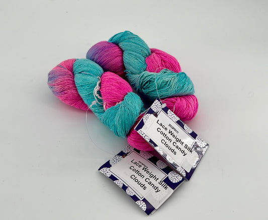 Darn Good Yarn Lace Weight Silk - Lot of 2 Skeins