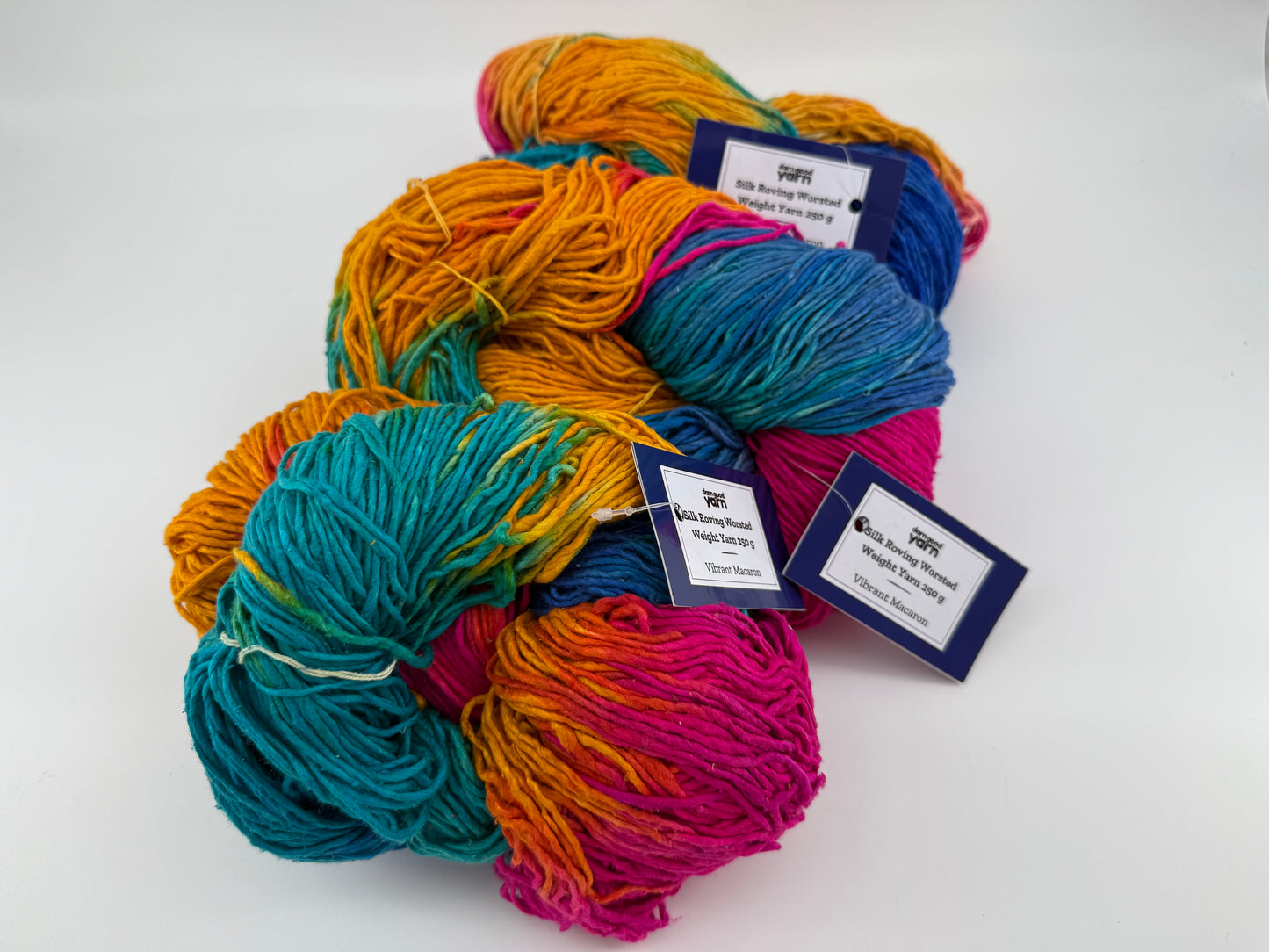 Darn Good Yarn Silk Roving Worsted Weight - Lot of 3 XL Skeins