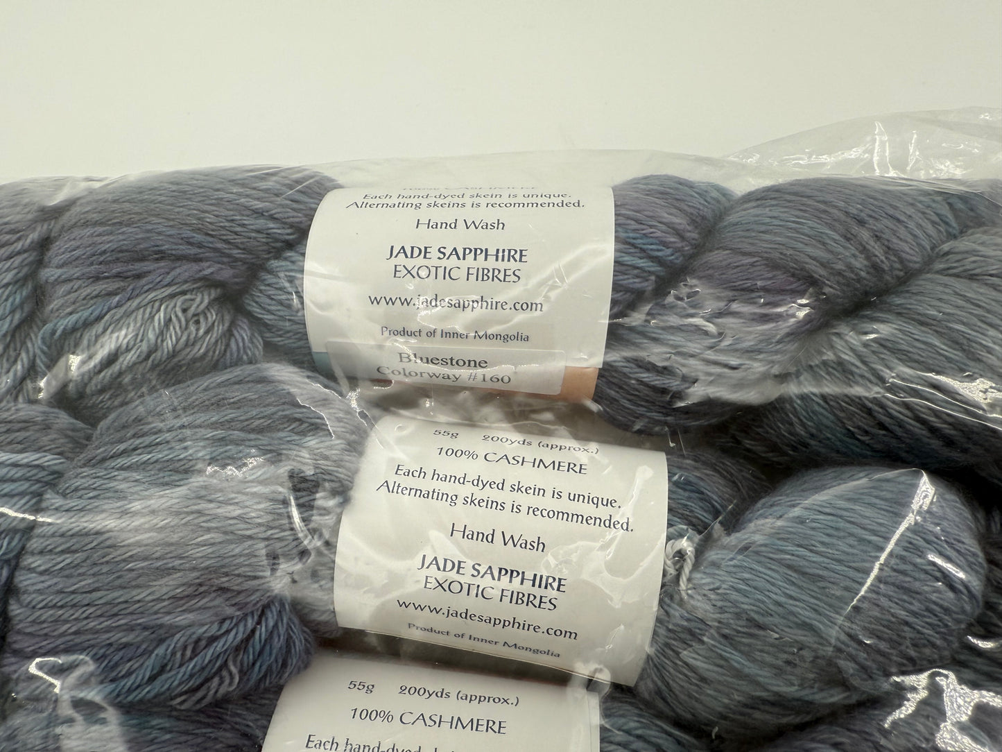 Jade Sapphire Mongolian Cashmere 4-Ply - Lot of 5