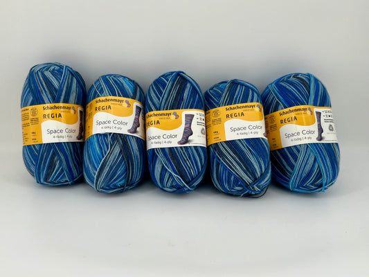 Schachenmayr Regia Space Color 4-ply - Lot of 5 Skeins