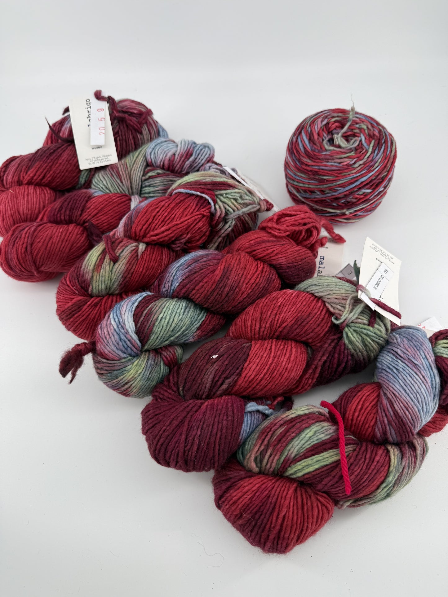 Malabrigo Yarn Worsted - Lot of 7 (1470 yards)