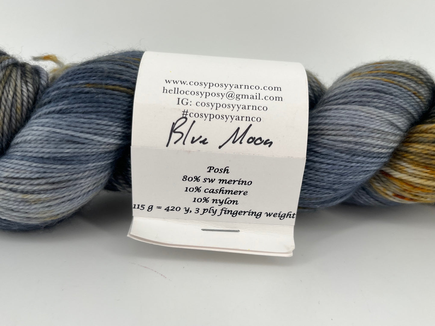 Cosy Posy Yarn Co. Posh MCN Fingering