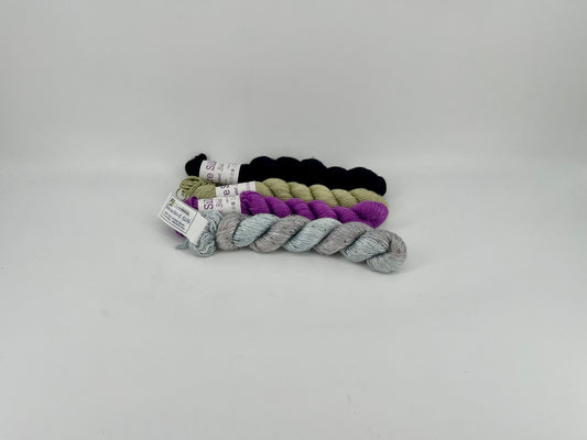 Debbie Bliss Pure Silk + Artyarns Beaded Silk