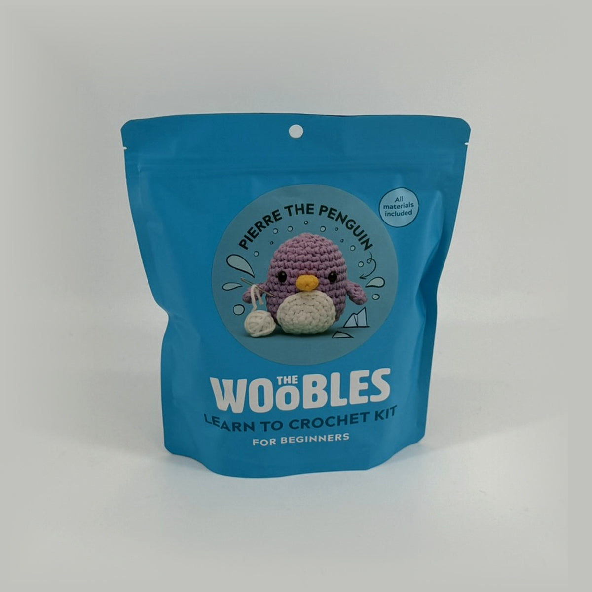 The Woobles Pierre the Penguin Crochet Kit – Beginner - Purple