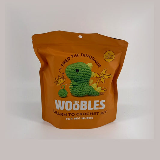 The Woobles Fred The Dinosaur Crochet Kit – Beginner