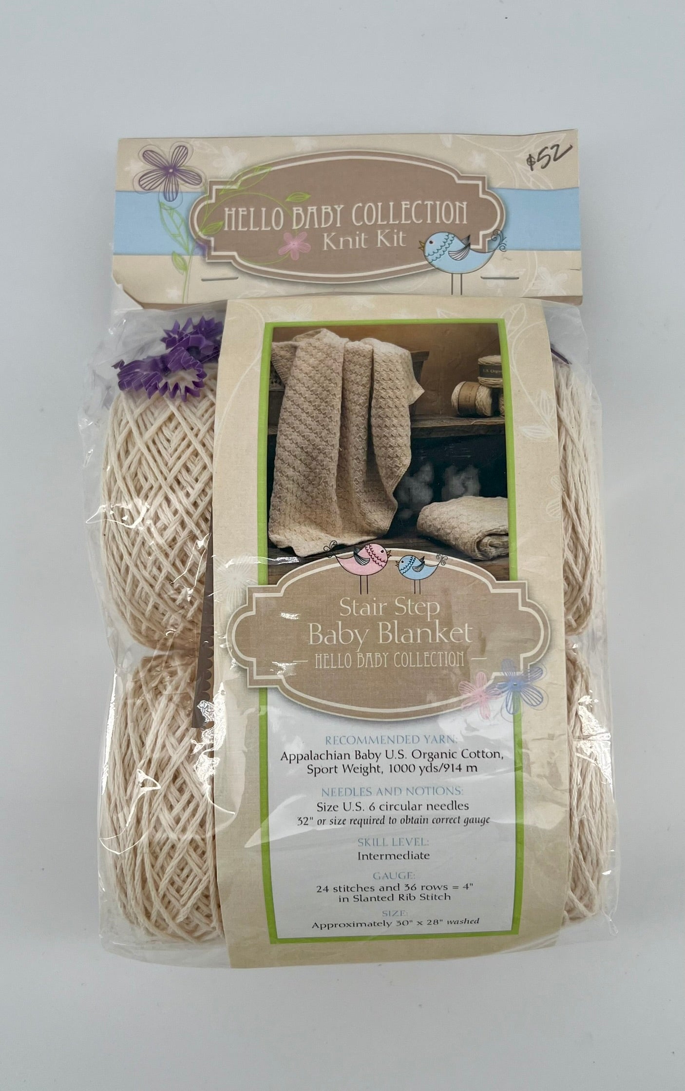 Stair Step Baby Blanket - Hello Baby Collection