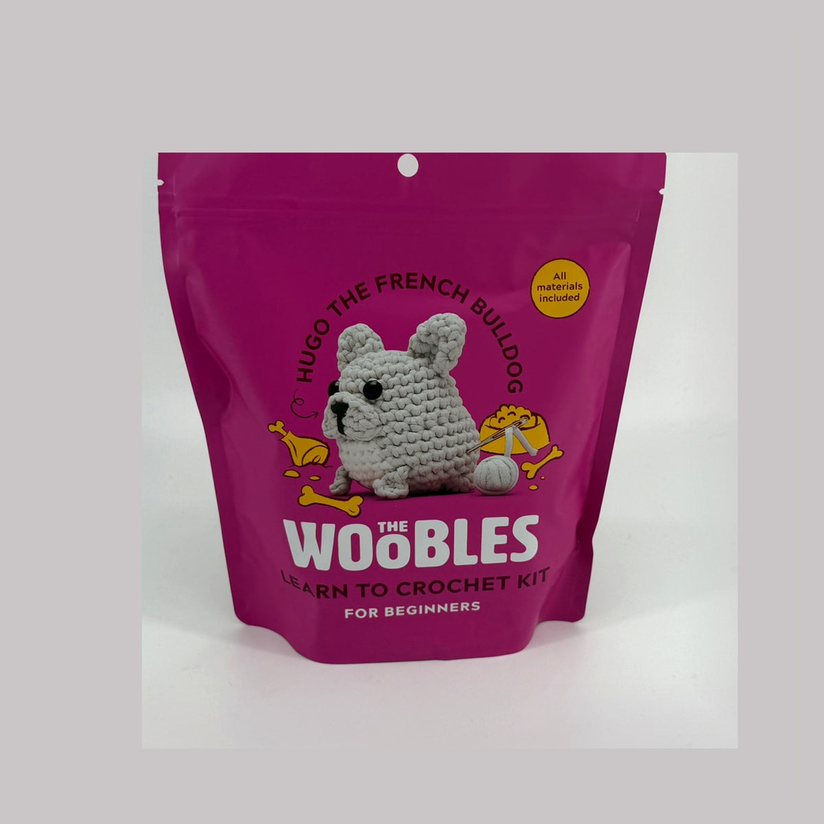 The Woobles Hugo The Bulldog Crochet Kit – Beginner