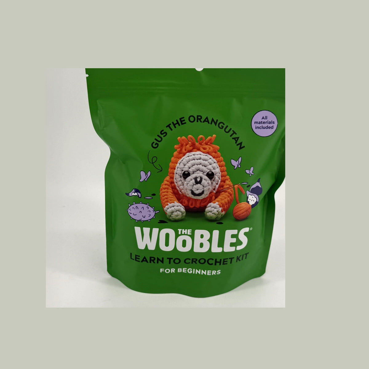 The Woobles Gus The Orangutan Crochet Kit – Beginner