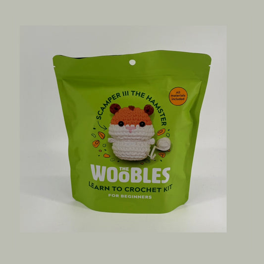The Woobles Scamper The Hamster Crochet Kit – Beginner (Limited Edition Mystery Wooble)