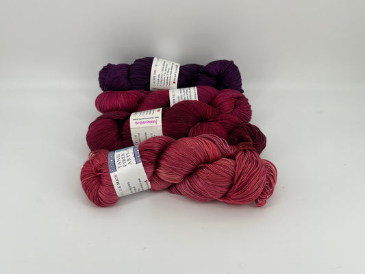 Tanis Fiber Arts Silver Label Mulberry Silk - Lot of 4