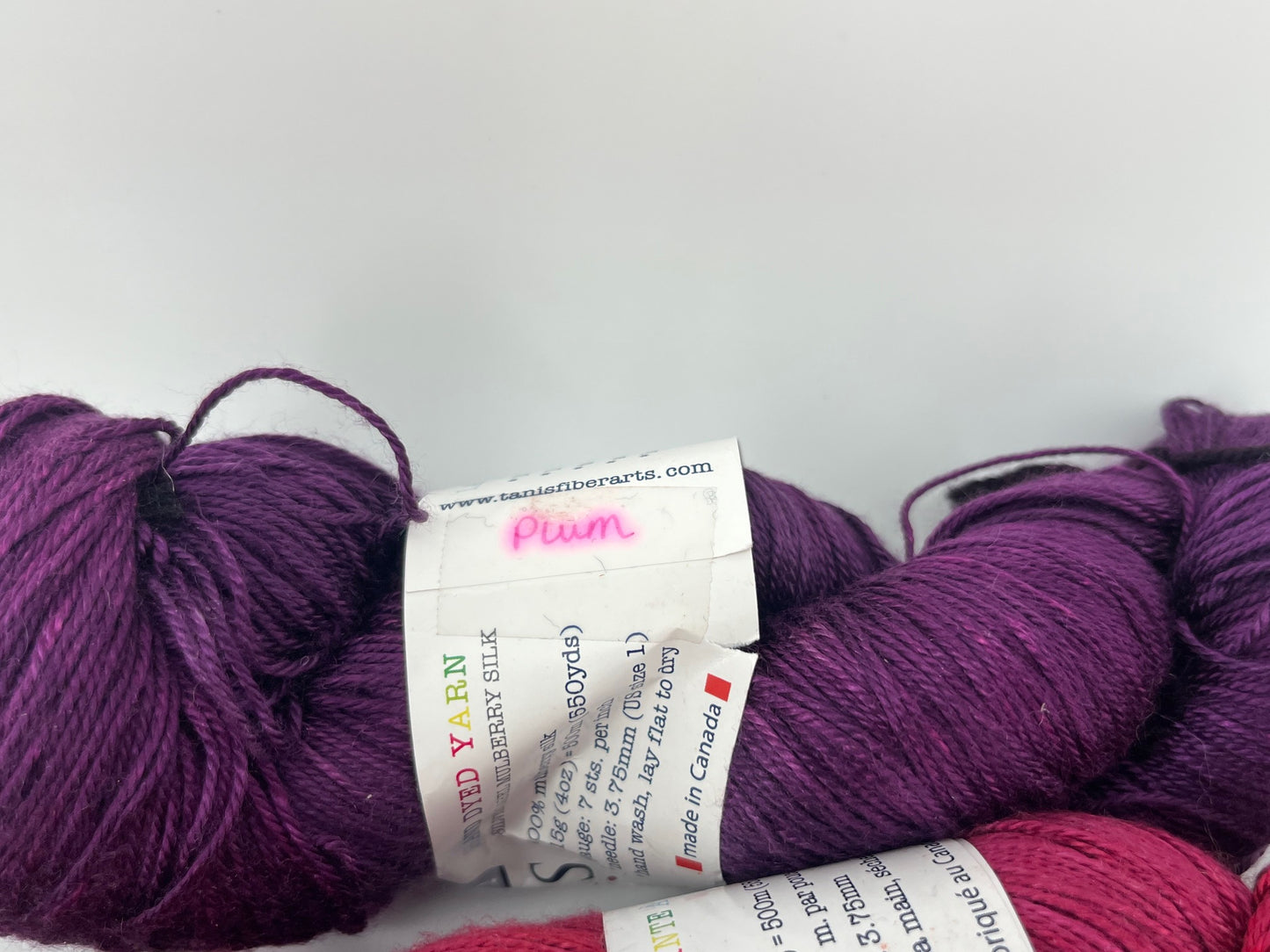 Tanis Fiber Arts Silver Label Mulberry Silk - Lot of 4