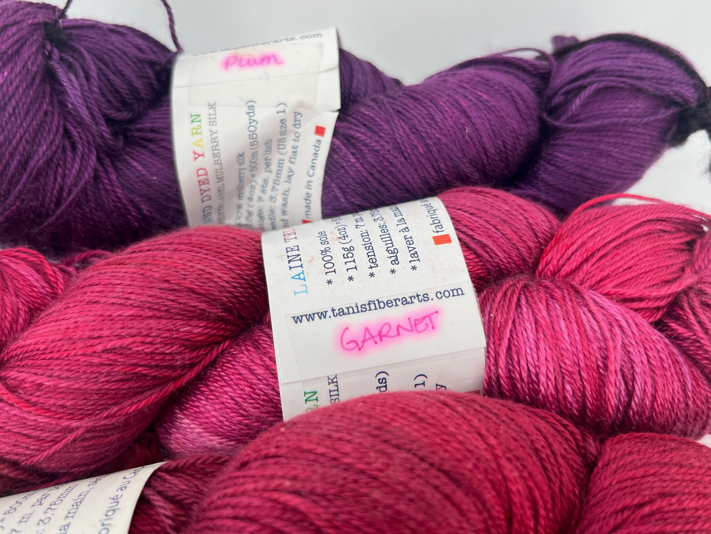 Tanis Fiber Arts Silver Label Mulberry Silk - Lot of 4