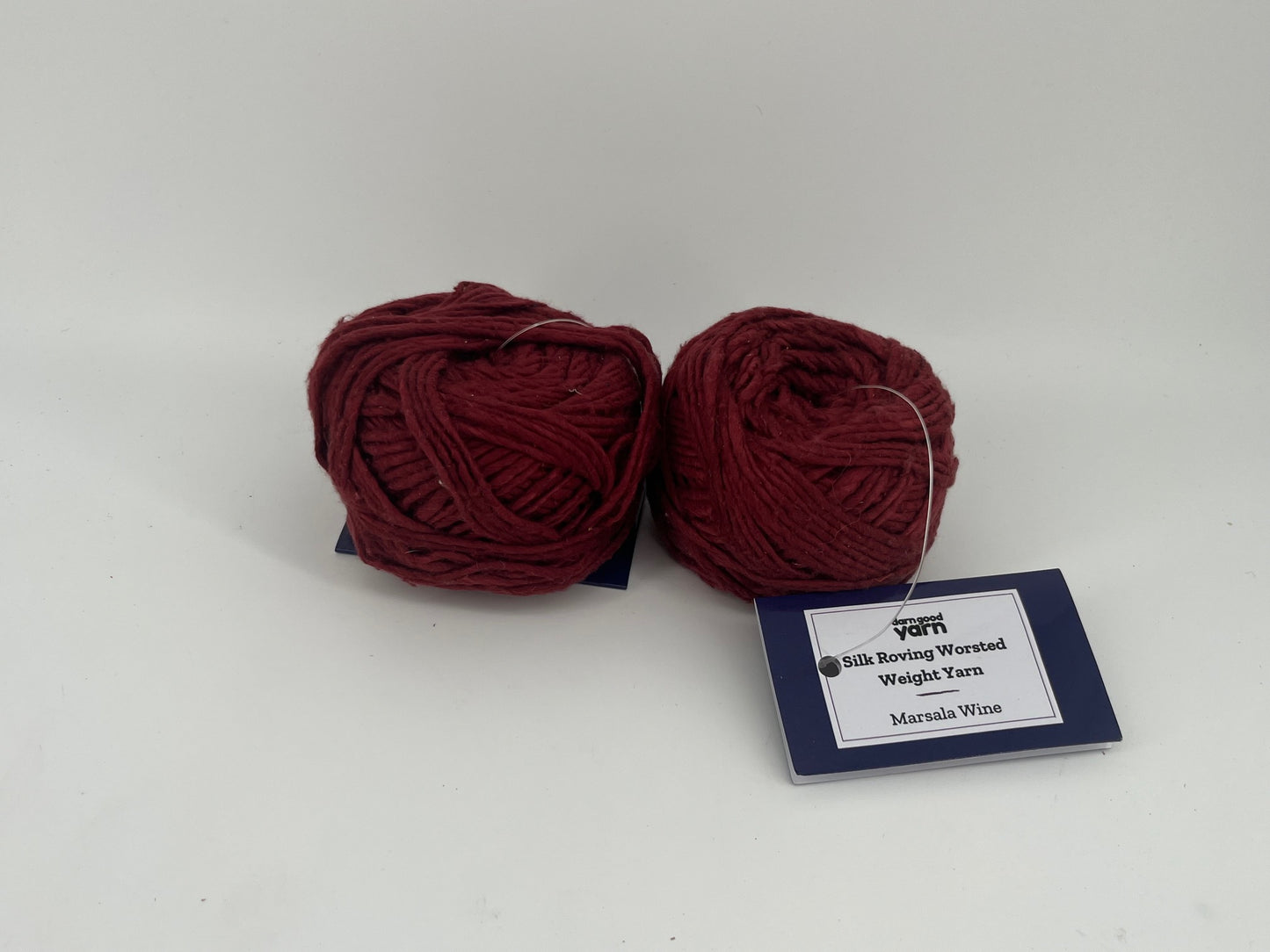 Darn Good Yarn Silk Roving Worsted Weight - Lot of 2