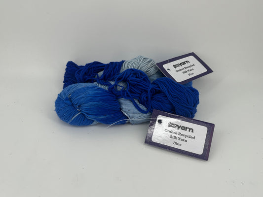 Darn Good Yarn Ombre Recycled Silk Yarn - Lot of 2