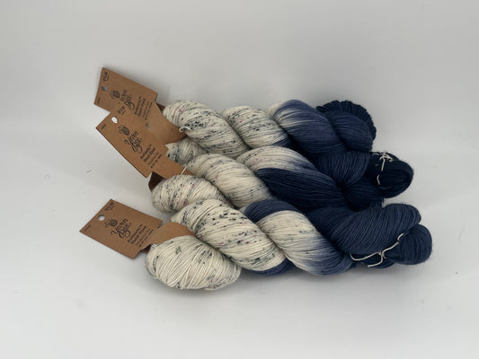 Yarn Bee Authentic Hand-dyed Luxe - Lot of 3