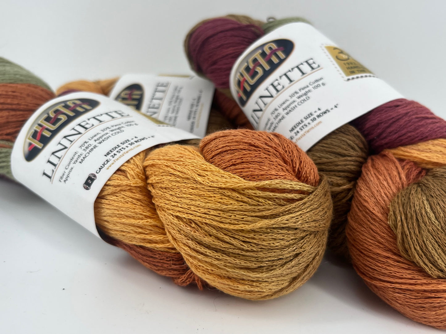 Fiesta Yarns Linnette - Lot of 3