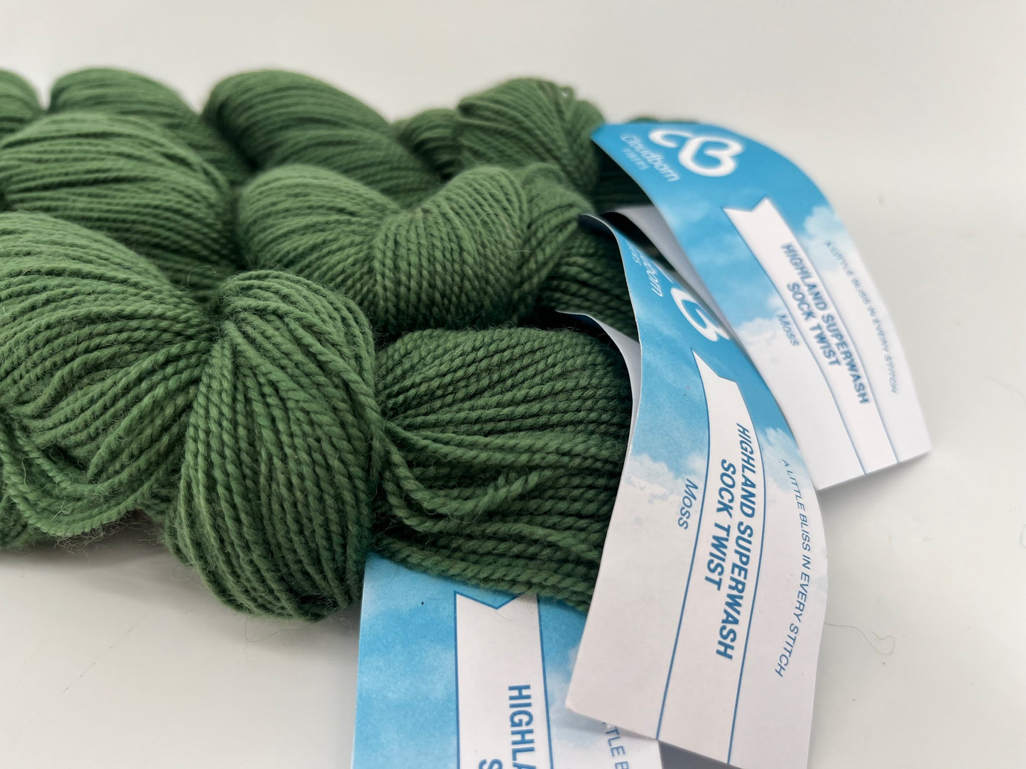 Cloudborn Fibers Highland Superwash Sock Twist - Lot of 3