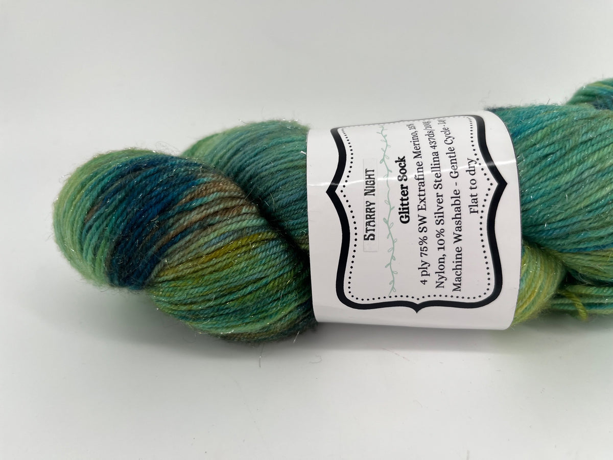 Yarn Dragon Fibers Glitter Sock
