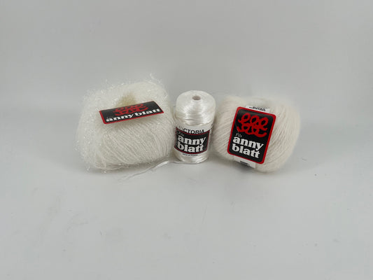 Anny Blatt Bouton d'Or Angora/Ribbon/Muguet Scarf Kit